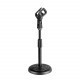 Pedestal para Microfone de Mesa + cachimbo Aweda AMS-822+330