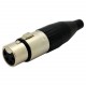 Conector XLR fêmea linha Amphenol AC4F
