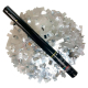 Tubo de Confete Prata Prova de Fogo 60cm Manual Croma CROMASUP121