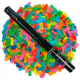 Tubo de Confete Colorido a Prova de Fogo 60cm Manual Croma CROMASUP122